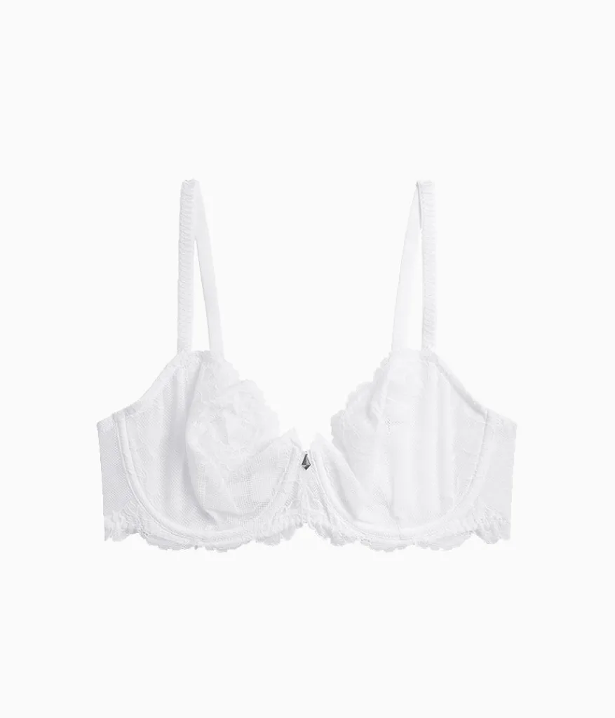 Wacoal Unlined|Lace * Vivid Attraction Underwire Bra White